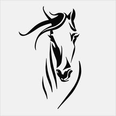 Horse car Die Cut Vinyl Decal