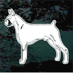 Boxer Standing Decals | Die Cut Vinyl Decal