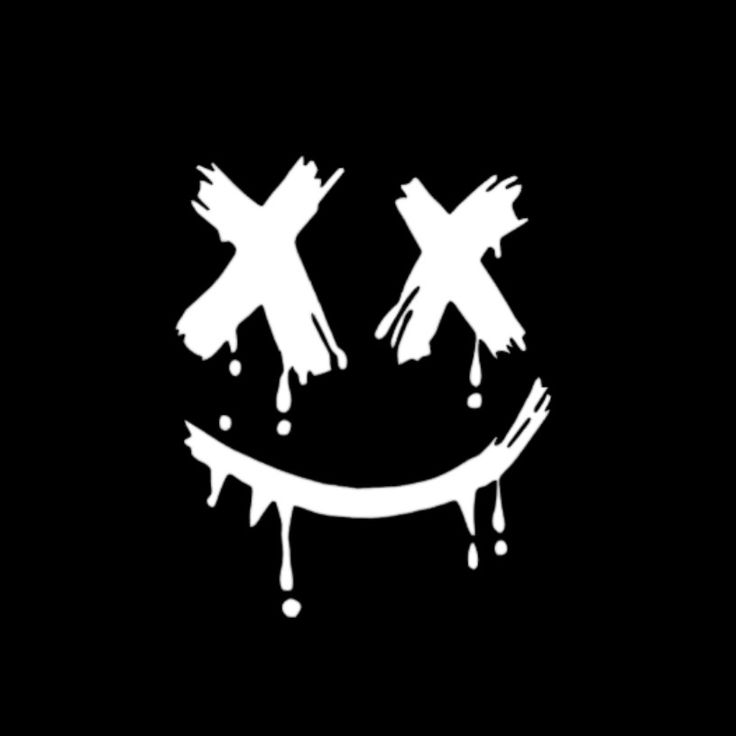 X Smiley Face Die Cut Vinyl Decal