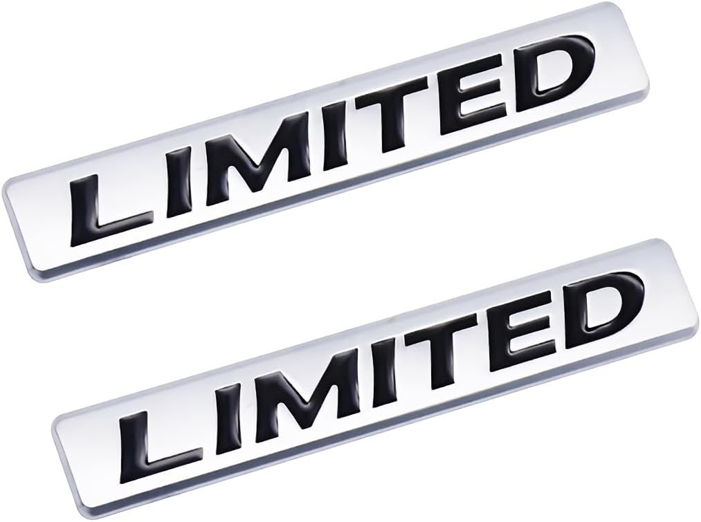 2X Limited Logo 3D Decal Sticker Badge Metal Fits for Side Emblem Trunk Die Cut Vinyl Decal