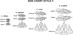 STYLE1 Multi-Color Flame Decal Kit Golf Cart, UTV, RC, ATV, Mower, Motorcycle Tank Die Cut Vinyl Decal