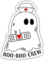 oo Boo Crew Sticker 3x3 - Medical Sticker  Die Cut Vinyl Decal
