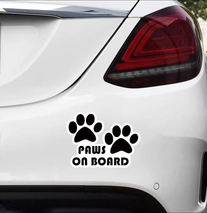 Decorative Cartoon Dog Footprint Decal, Die Cut Vinyl Decal