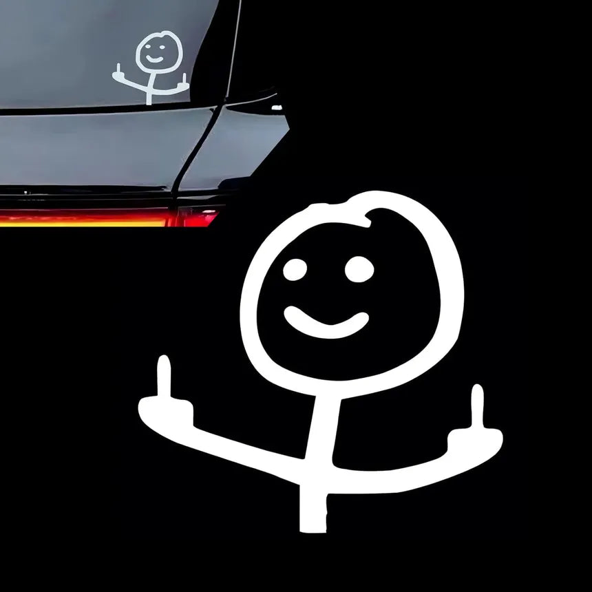 1PC Car sticker No Fear Bad Boy Eyes design, suitable for car windows, cars, motorcycles, snowboards, surfboards.  Die Cut Vinyl Decal