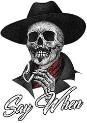 Say When Doc Holiday Sticker Decal Skeleton Skull Die Cut Vinyl Decal