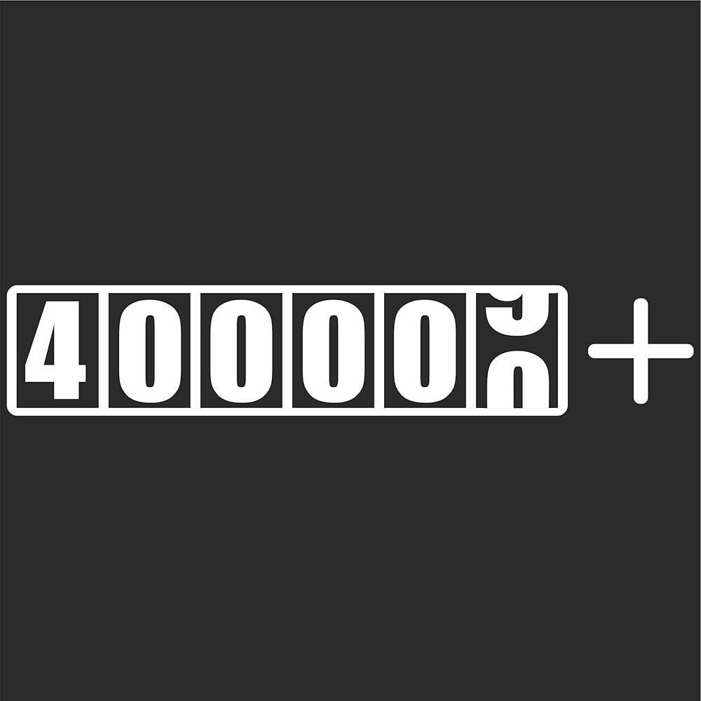 400000 + Die Cut Vinyl Decal