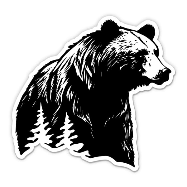 Black Bear Viny Die Cut Vinyl Decal