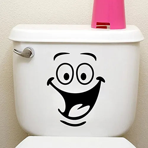 Bad Boy Pees Funny Cartoon Toilet Stickers PVC Wall Decals Home Decoration Items for Bathroom Tiles WC Waterproof Wallpaper Die Cut Vinyl Decal