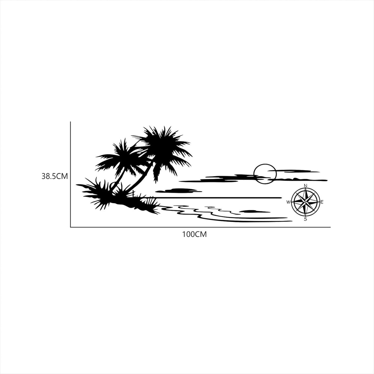 Mountain Tree Forest Graphic Car sticker Vinyl sticker Body door side Compass Graphic Waterproof decal Decoration SUV Truck Camper RV Off-road vehicle Universal sticker Die Cut Vinyl Decal