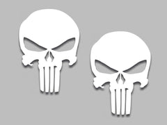 Punisher Skull Vinyl Decal Set  Die Cut Vinyl Decal