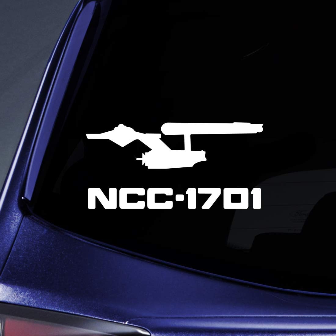 Bargain Max Decals NCC Ship Silhouette Sticker Decal Notebook Car Laptop 5.5 Die Cut Vinyl Decal
