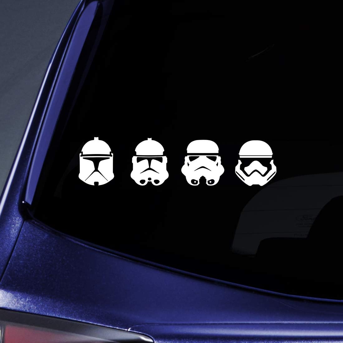 DiBargain Max Decals Trooper Helmet Evolution Sticker Decal Notebook Car Laptop 5.5" e Cut Vinyl Decal