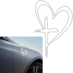 HHZL Christian Love Cross Decals Die Cut Vinyl Decal