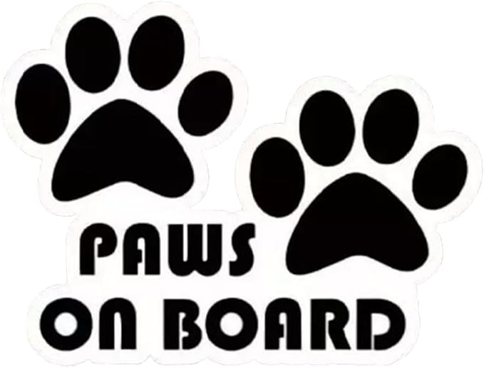 Decorative Cartoon Dog Footprint Decal, Die Cut Vinyl Decal
