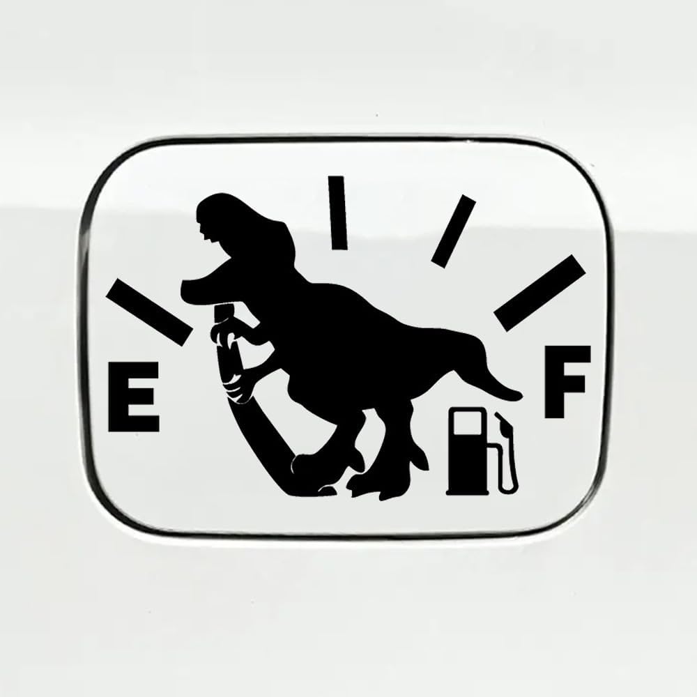 Pack Dinosaur Fuel Tank Cap  - Creative Vinyl Decal for Cars, Interesting Auto Gas Station  Die Cut Vinyl Decal