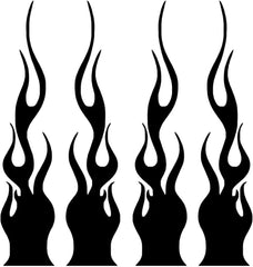 Car Flame Sticker Decal, Waterproof Self Adhesive Vinyl Auto Side Rearview Mirror Decal Decoration, Universal Car Exterior DIY Accessories for Vehicles Motorcycles  Die Cut Vinyl Decal