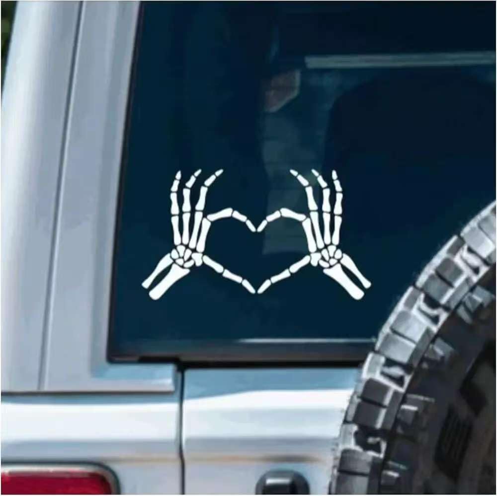 Skull Hand Car  Die Cut Vinyl Decal