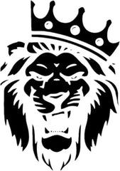 Car Sticker Lion with Crown Sticker Die Cut Vinyl Decal
