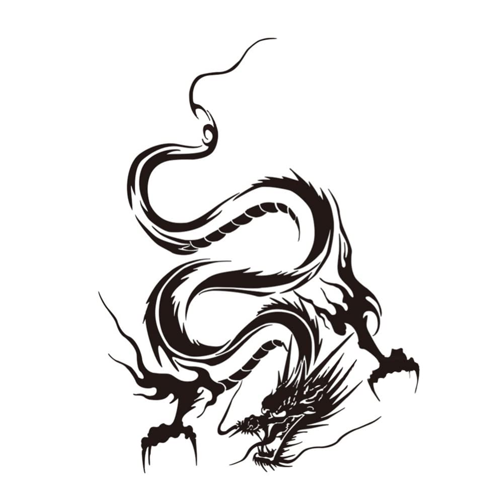 Black Dragon Decal Die Cut Vinyl Decal