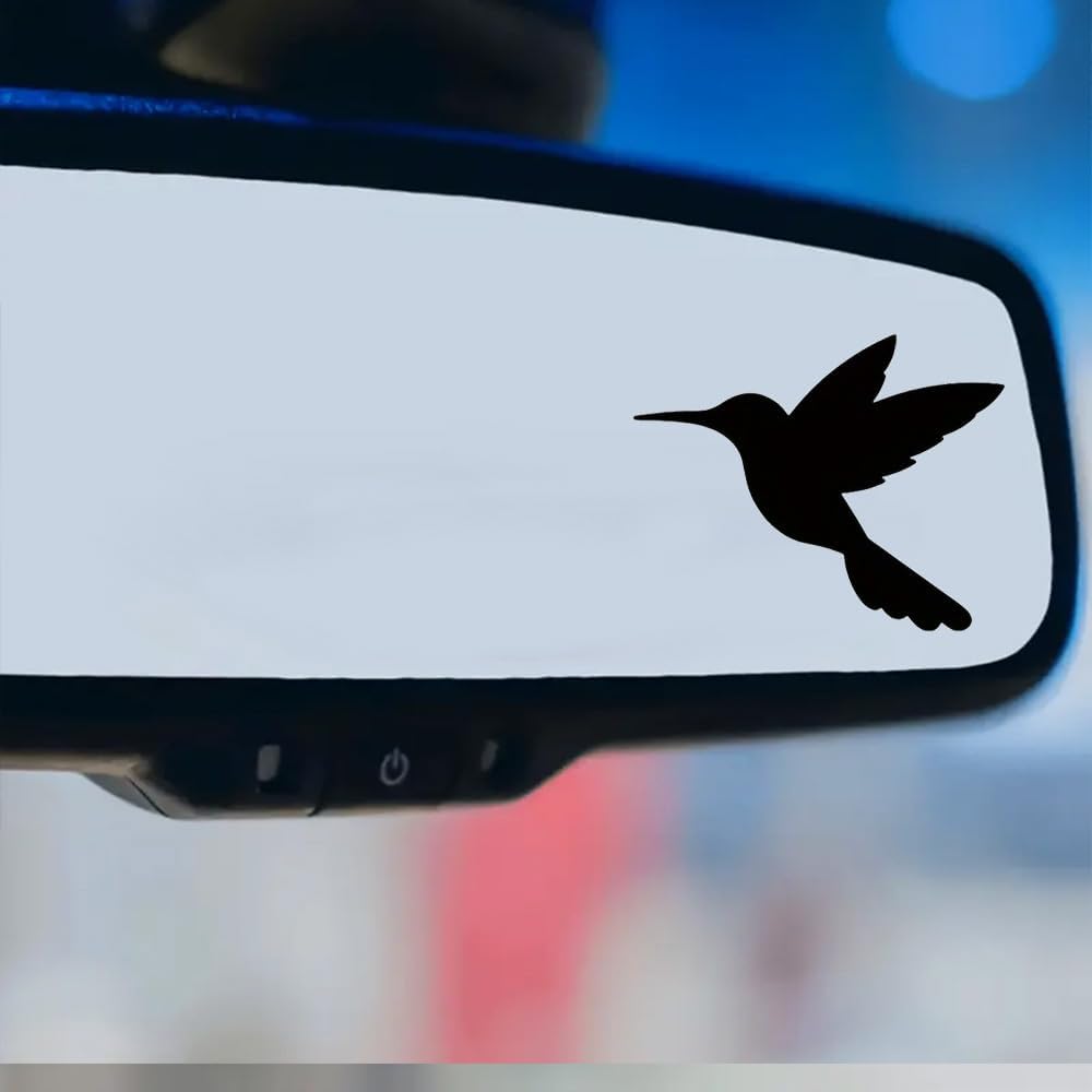 Hummingbird Vinyl Car Rearview Mirror Die Cut Vinyl Decal