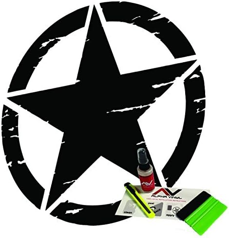 Distressed Oscar Mike Freedom Edition Star Hood Decal, Die Cut Vinyl Decal