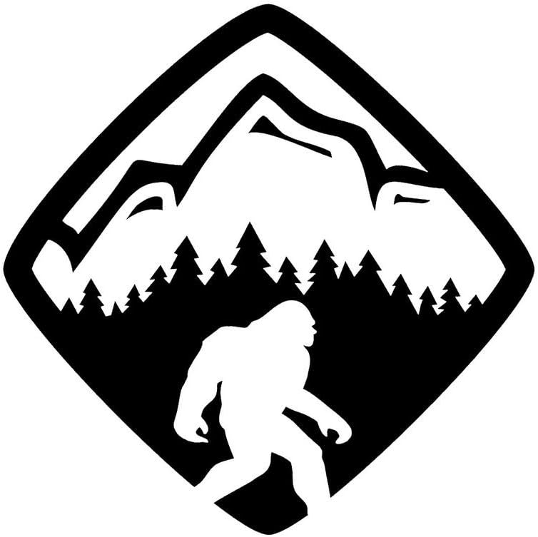Sasquatch Life Crossing Decal Vinyl Sticker|Cars Trucks Vans Walls Laptop| Black Die Cut Vinyl Decal