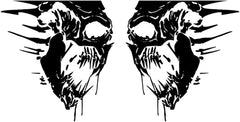Car Sticker Terrorist Skull Tailgate Decals Decorative Accessories Sticker Die Cut Vinyl Decal