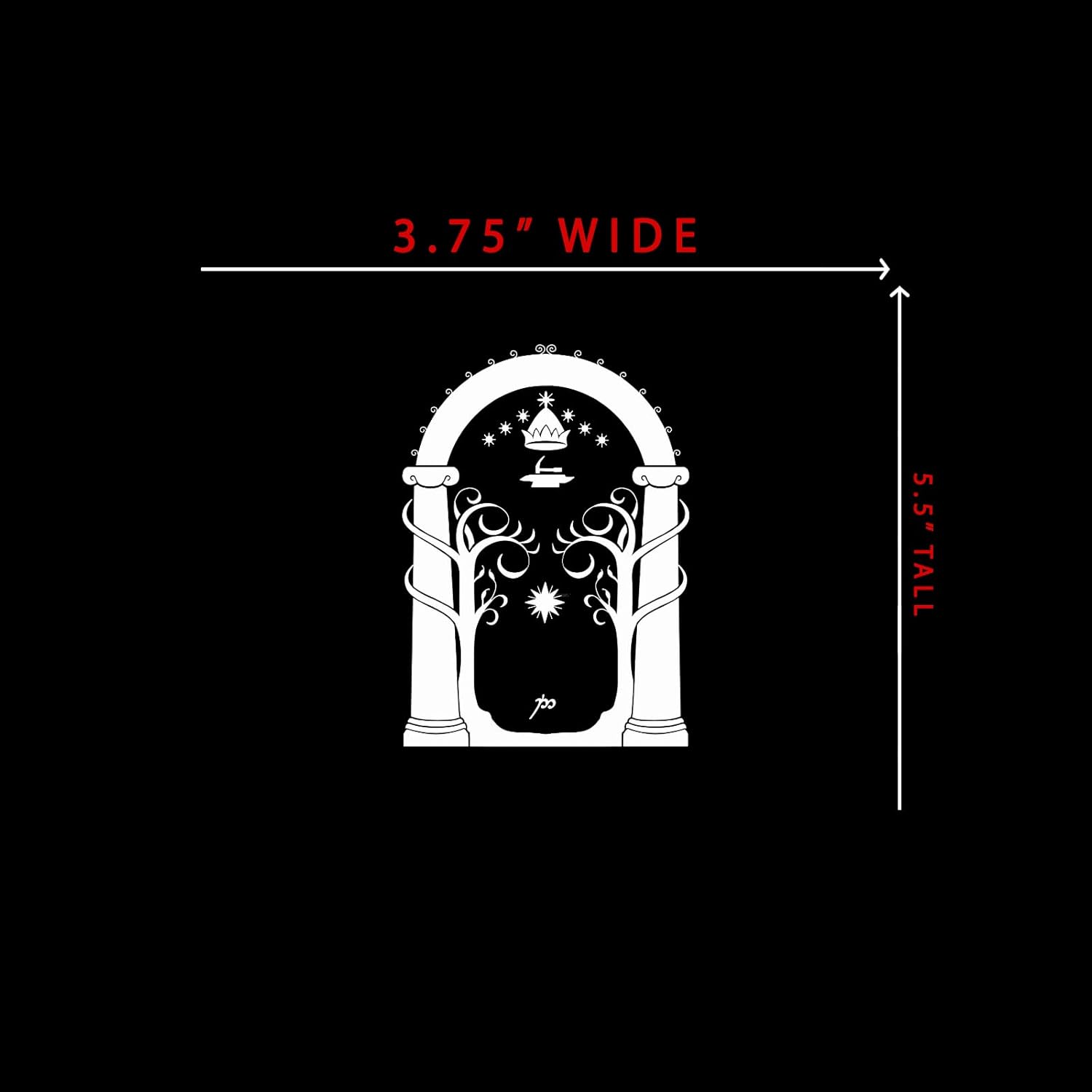 Rings Lord Fantasy Doors Sticker Decal Notebook Car   Die Cut Vinyl Decal