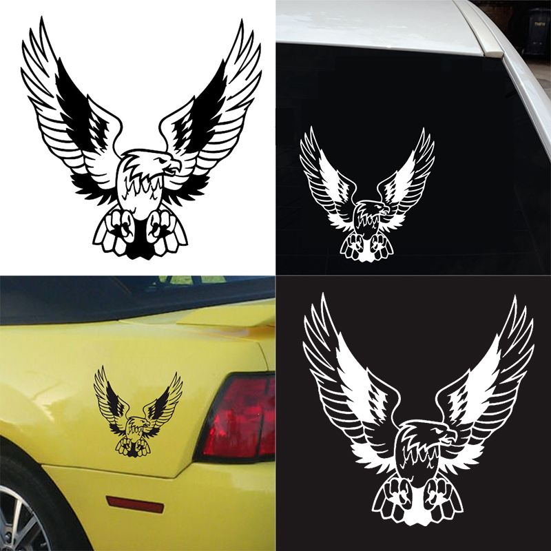 Fashion Eagle on Car Funny Wild Animal Die Cut Vinyl Decal