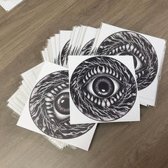 Headlight Decals for Jeep Wrangler – Purple Evil Eye Vinyl Stickers, Waterproof Headlight Covers   Die Cut Vinyl Decal/ Bumper For Windows, Cars, Trucks, Laptops, Etc.
