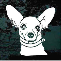 Chihuahua Face Decals | Die Cut Vinyl Decal
