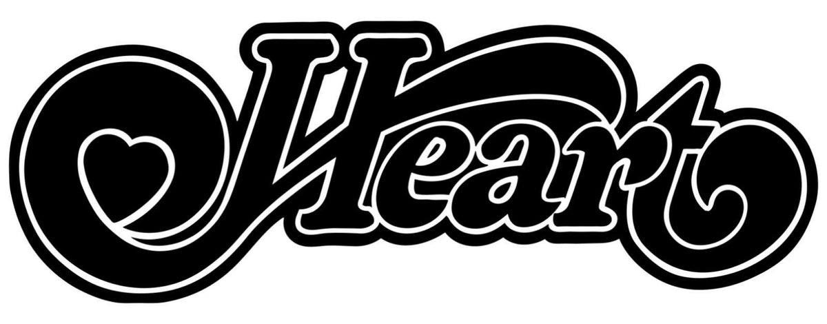 Heart band Logo Vinyl Die Cut Vinyl Decal/ Bumper For Windows, Cars, Trucks, Laptops, Etc.