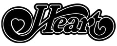 Heart band Logo Vinyl Die Cut Vinyl Decal/ Bumper For Windows, Cars, Trucks, Laptops, Etc.
