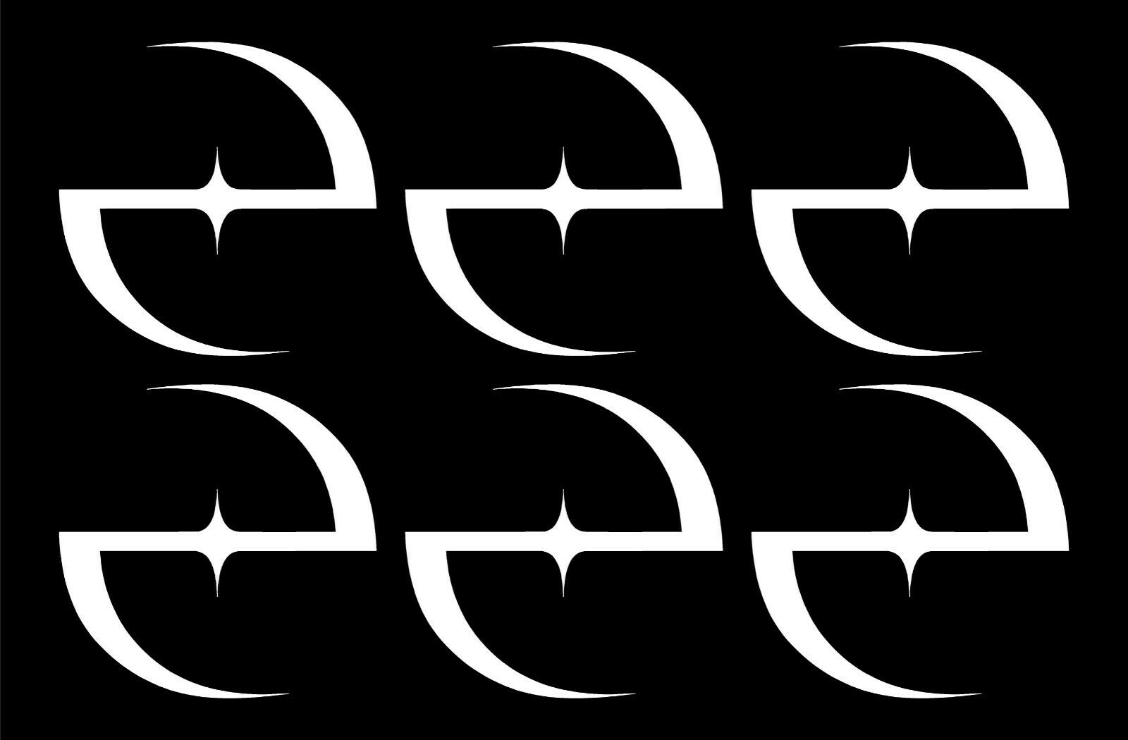 Set of 6 Evanescence Logo Vinyl Die Cut Vinyl Decal/ Bumper For Windows, Cars, Trucks, Laptops, Etc.