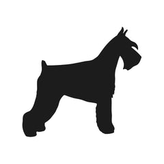 Standard schnauzer Vinyl Die Cut Vinyl Decal/ Bumper For Windows, Cars, Trucks, Laptops, Etc.