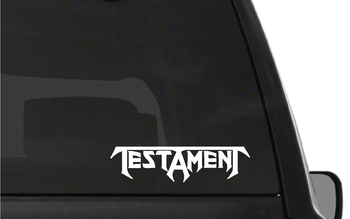 Testament Thrash Metal Band Vinyl Die Cut Vinyl Decal/ Bumper For Windows, Cars, Trucks, Laptops, Etc.