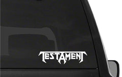 Testament Thrash Metal Band Vinyl Die Cut Vinyl Decal/ Bumper For Windows, Cars, Trucks, Laptops, Etc.