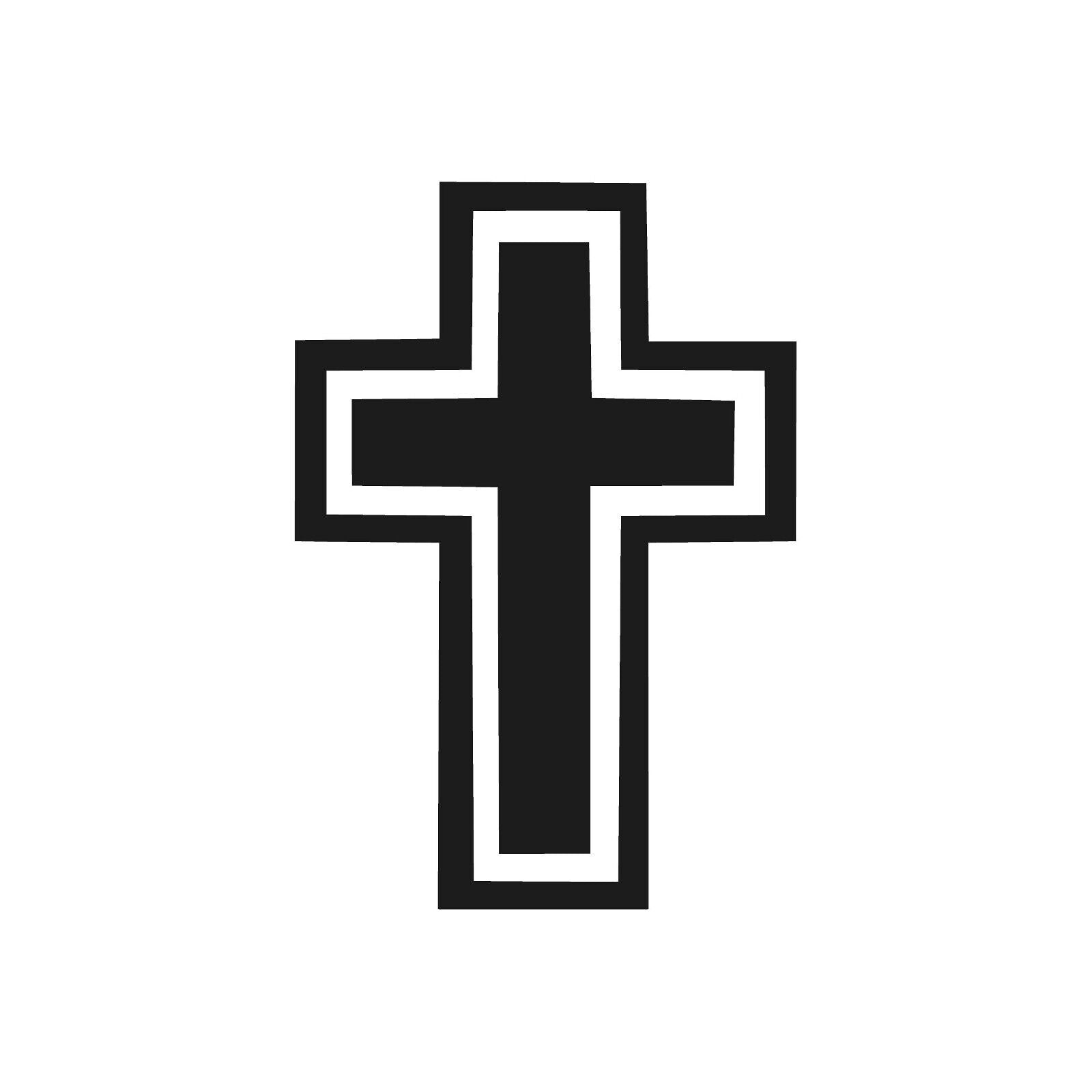 Christian cross Vinyl Die Cut Vinyl Decal/ Bumper For Windows, Cars, Trucks, Laptops, Etc.