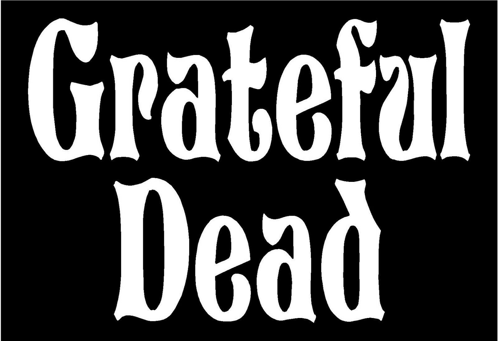 Grateful Dead band Logo Vinyl Die Cut Vinyl Decal/ Bumper For Windows, Cars, Trucks, Laptops, Etc.