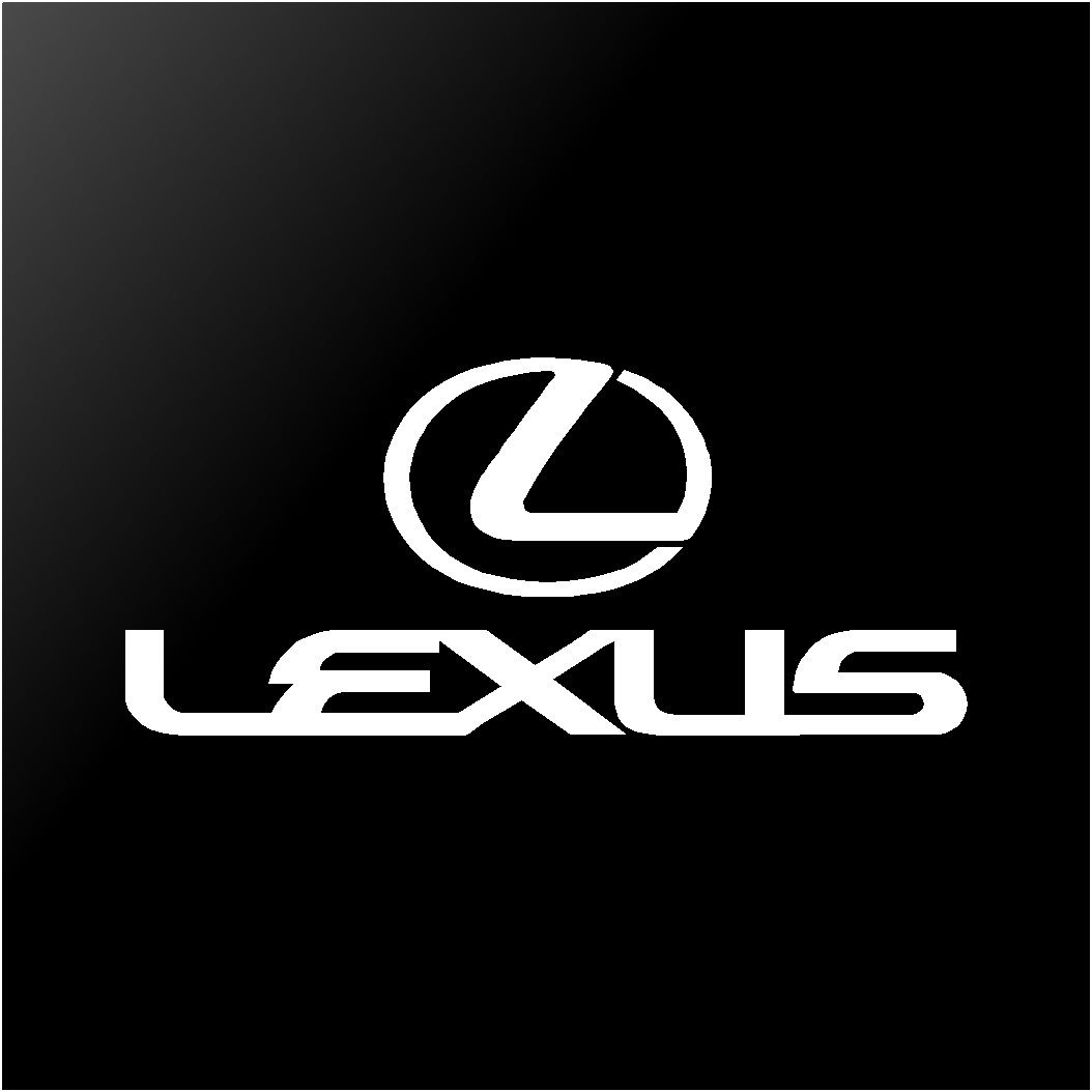 Lexus Emblem Logo Vinyl Die Cut Vinyl Decal/ Bumper For Windows, Cars, Trucks, Laptops, Etc.