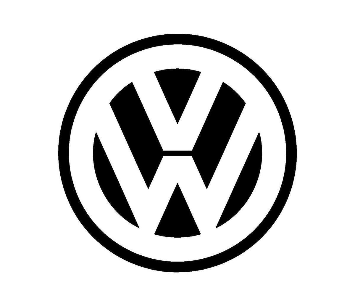 Volkswagen Logo Vinyl Die Cut Vinyl Decal/ Bumper For Windows, Cars, Trucks, Laptops, Etc.