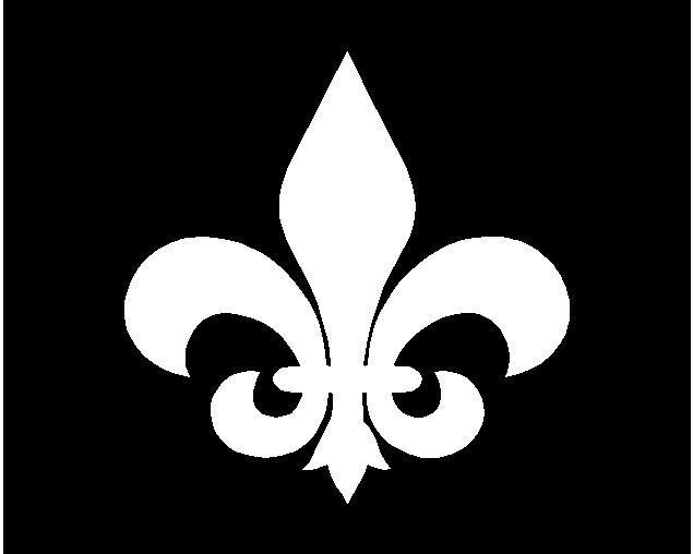 FRENCH fleur-de-lis Vinyl Die Cut Vinyl Decal/ Bumper For Windows, Cars, Trucks, Laptops, Etc.