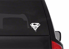 Dripping Melting Bloody Superman Symbol Vinyl Die Cut Vinyl Decal/ Bumper For Windows, Cars, Trucks, Laptops, Etc.