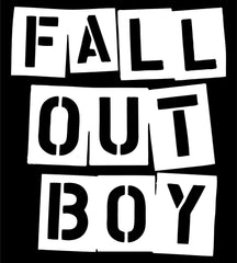 Fall Out Boy band Logo Vinyl Die Cut Vinyl Decal/ Bumper For Windows, Cars, Trucks, Laptops, Etc.