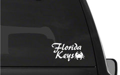 Florida Keys Vinyl Vinyl Die Cut Vinyl Decal/ Bumper For Windows, Cars, Trucks, Laptops, Etc.