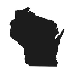 Wisconsin state Outline Vinyl Die Cut Vinyl Decal/ Bumper For Windows, Cars, Trucks, Laptops, Etc.