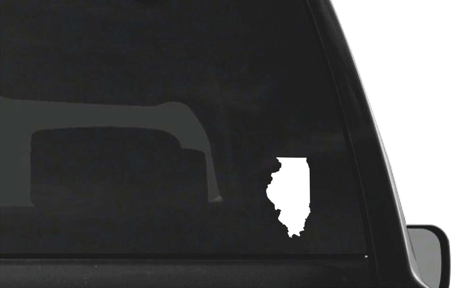 Illinois state Outline Vinyl Die Cut Vinyl Decal/ Bumper For Windows, Cars, Trucks, Laptops, Etc.