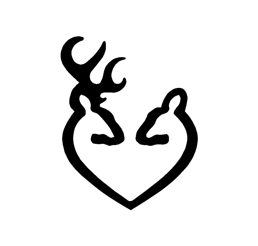 Buck and Doe Vinyl Die Cut Vinyl Decal/ Bumper For Windows, Cars, Trucks, Laptops, Etc.
