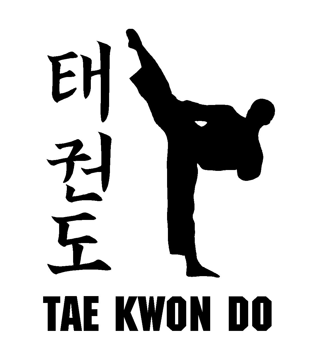 Tae Kwon Do Martial Arts Vinyl Die Cut Vinyl Decal/ Bumper For Windows, Cars, Trucks, Laptops, Etc.