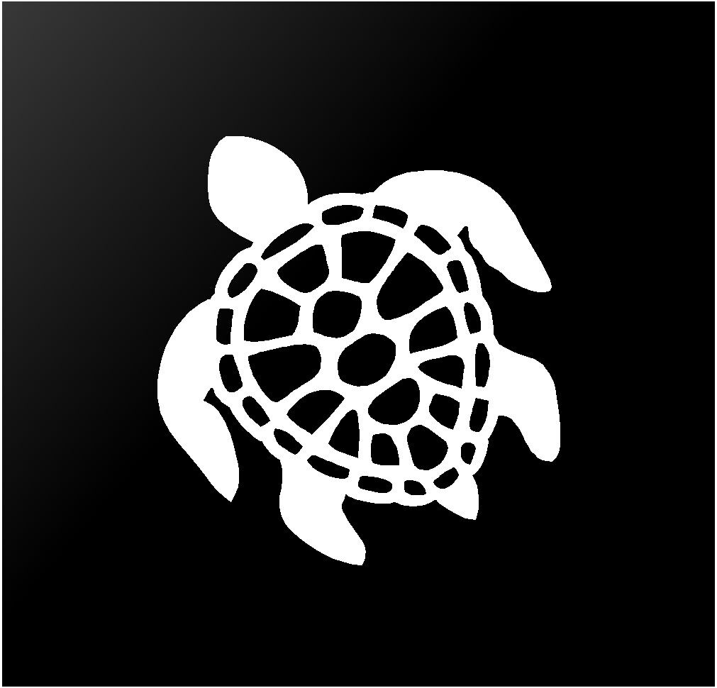 Sea Turtle Vinyl Die Cut Vinyl Decal/ Bumper For Windows, Cars, Trucks, Laptops, Etc.